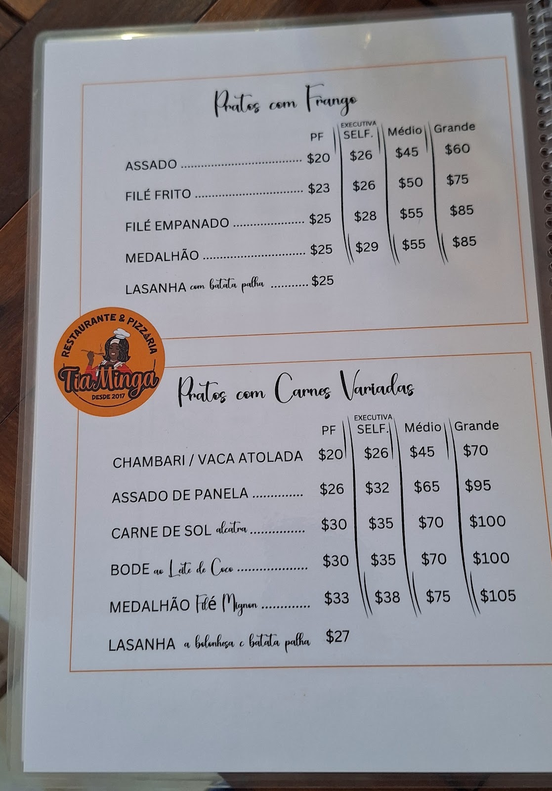 Restaurante & Pizzaria Tia Minga - Desde 2017