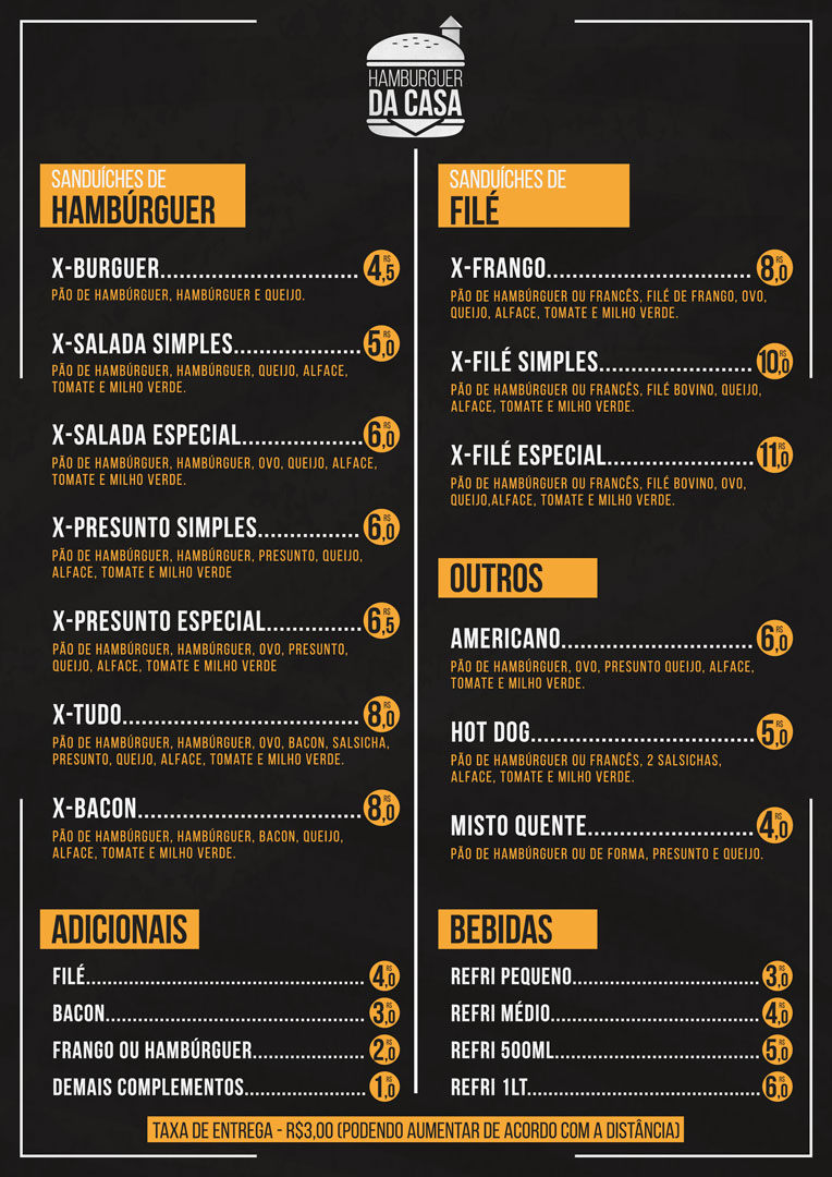 Hambúrguer da casa